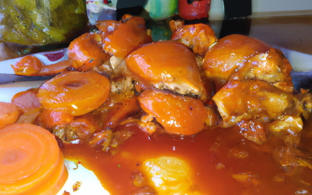 Poulet sucré à l'œuf