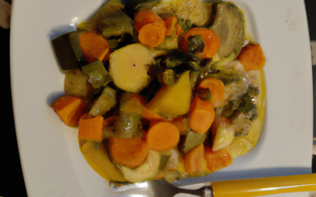Achards de légumes au combava sauce