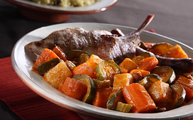 Royal de Couscous et Légumes Compotés