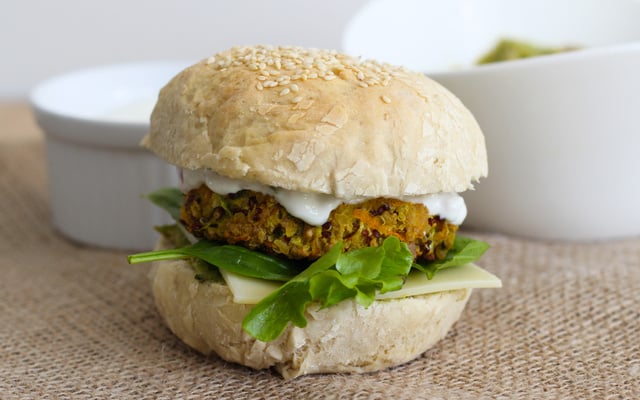 Burgers végétariens au guacamole