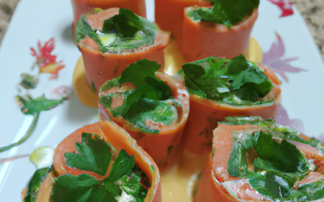 Roulés de Saumon façon antillaise