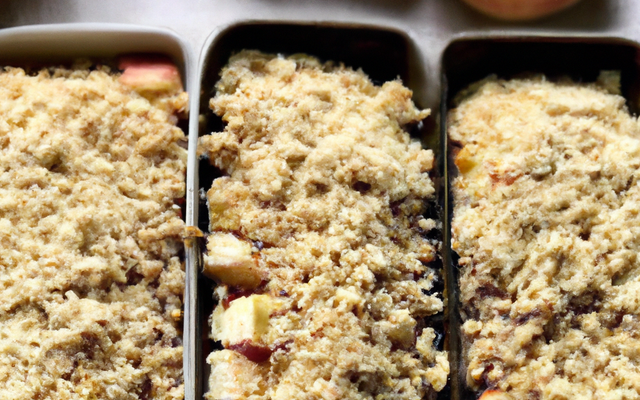 Crumbles aux pommes de Chloé