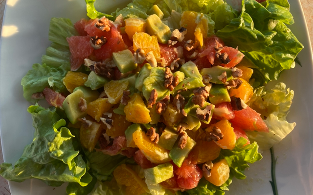 Salade d'avocat et d'agrumes