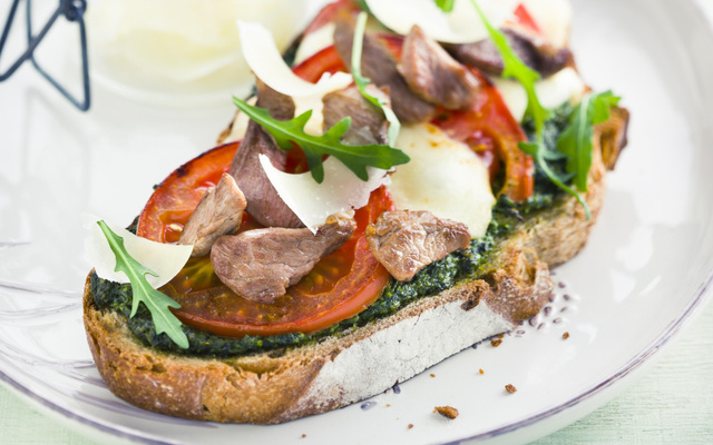 Bruschettas d'agneau