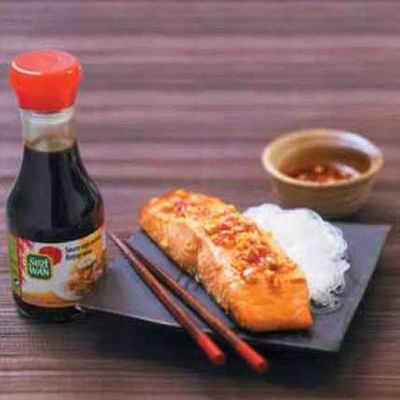 Saumon laqué à la sauce soja