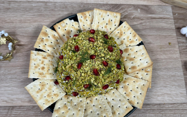 Fromage frais au saumon fumé et à la pistache