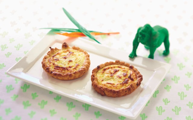 Petites quiches Endives et fromage frais