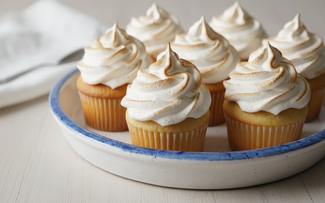 Glaçage meringué pour les cupcakes