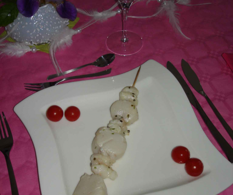 Brochettes de Saint Jacques