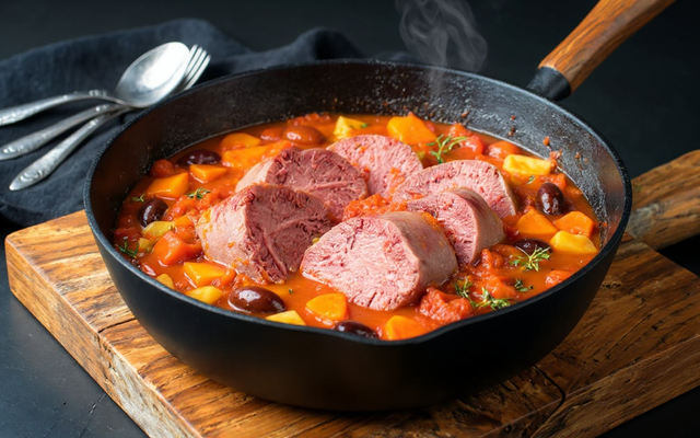 Langue de boeuf au Cookeo