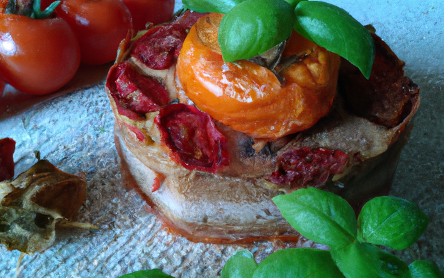 Cake salé tomates séchées et basilic