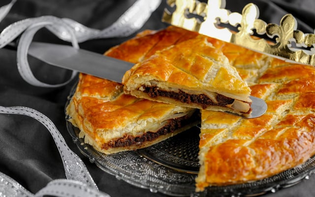 Galette des rois au chocolat et à la poire