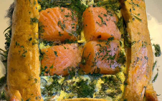 Saumon en croûte d'herbes