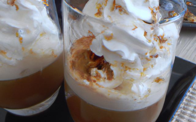 Granité de café et chantilly