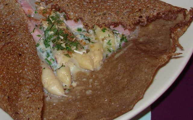 Galette asperge-jambon