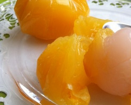 Boules oranges à la fleur d'oranger