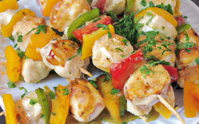 Brochettes de poulet à l'aigre douce