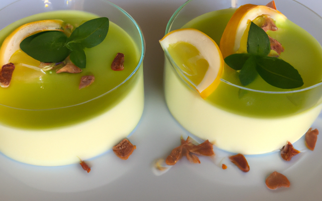 Panna cotta citron vert - chocolat blanc