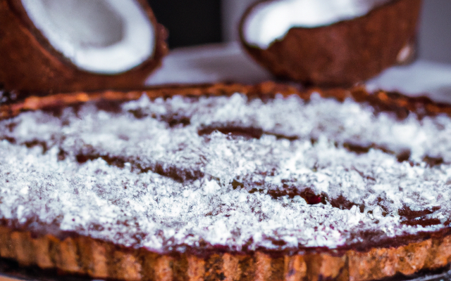 Tarte coco et chocolat