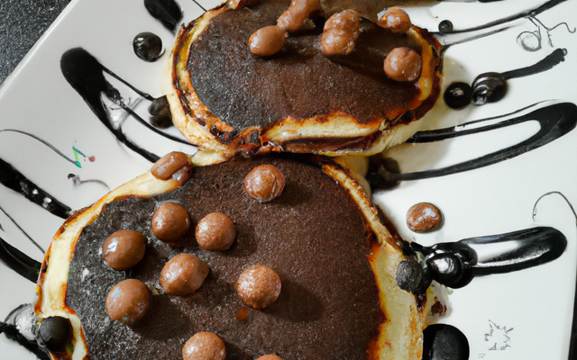 Pancakes....marbrés au chocolat...