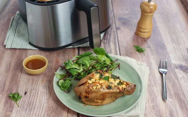 Patates douce farcie au Air Fryer