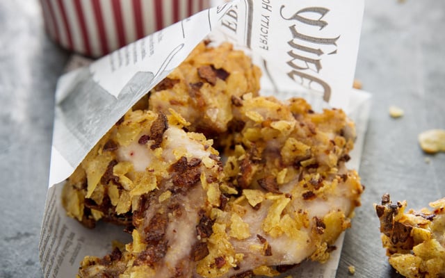 Bunny and Chips de gigolettes de lapin panées