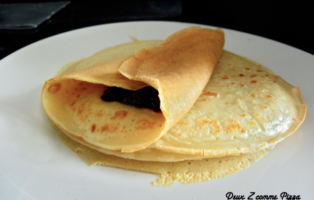 Crêpes légères et allégées sauce chocorange