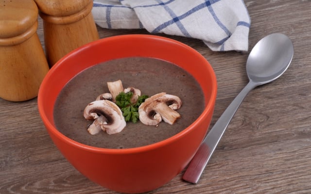 Velouté au champignons de paris