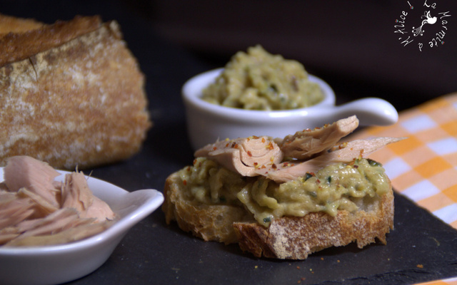 Guacamole de courgettes au thon