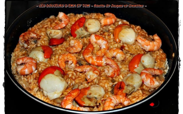 Risotto royal aux Saint-Jacques