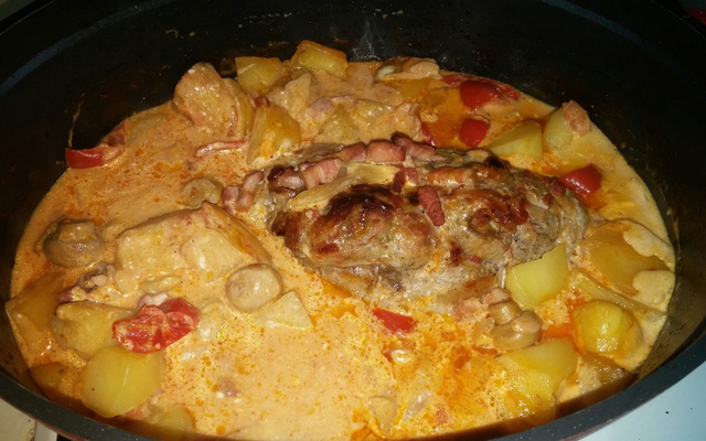 Rôti de veau campagnard