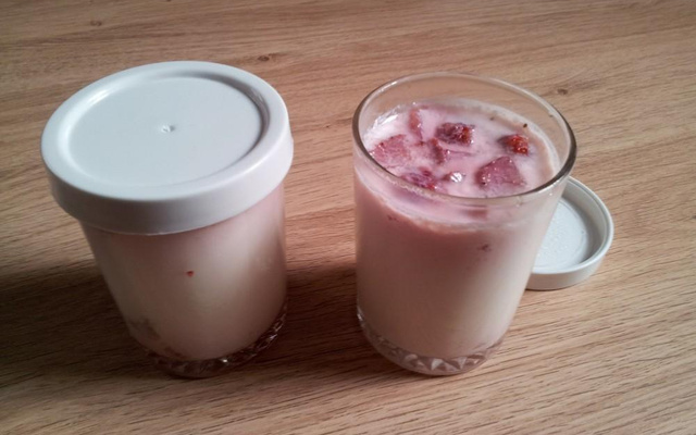 Yaourt à la fraise ultra simple