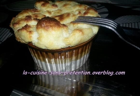 Soufflé au fromage coulant