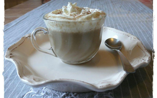 Cappuccino de champignons et sa mousse au lard