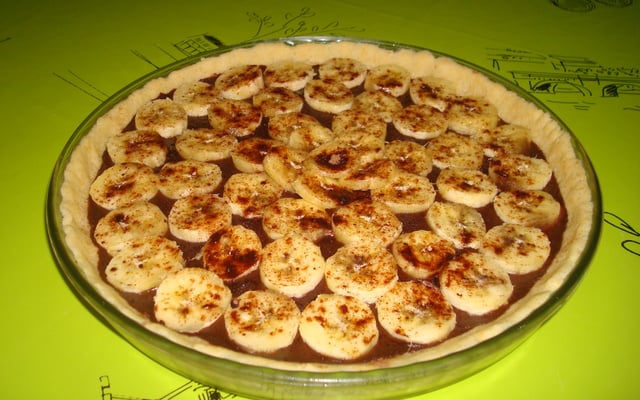 Tarte à la banane et au chocolat
