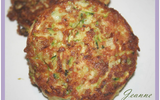 Galettes des courgettes