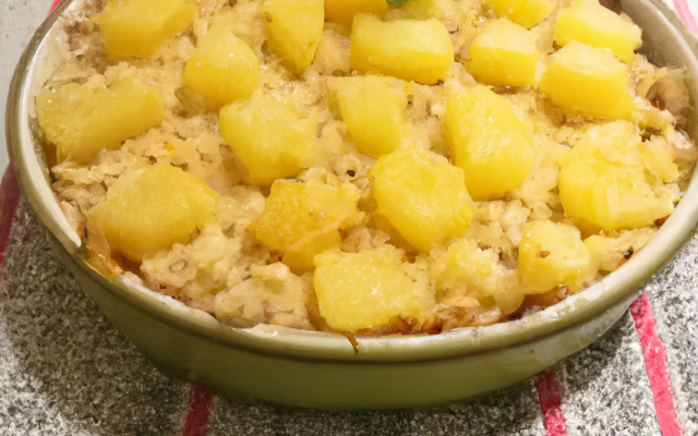 Crumble ananas et moisettes