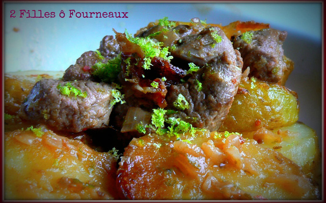 Emincé de canard mariné au combava