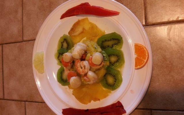 Entrée exotique froide et chaude