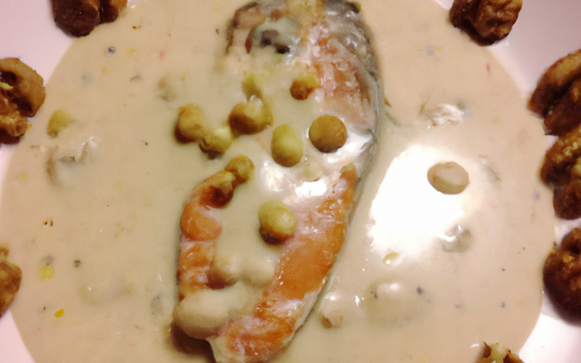 Truites à la crème de noisettes