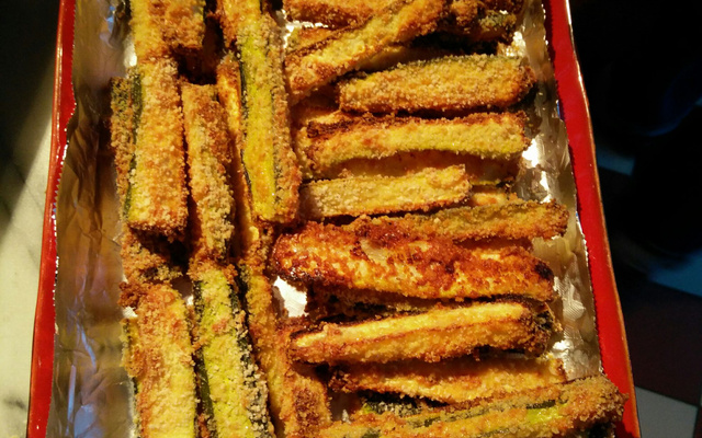 Courgettes au parmesan pour l'apéro