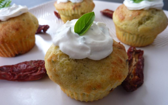 Cupcakes chèvre et tomates séchées