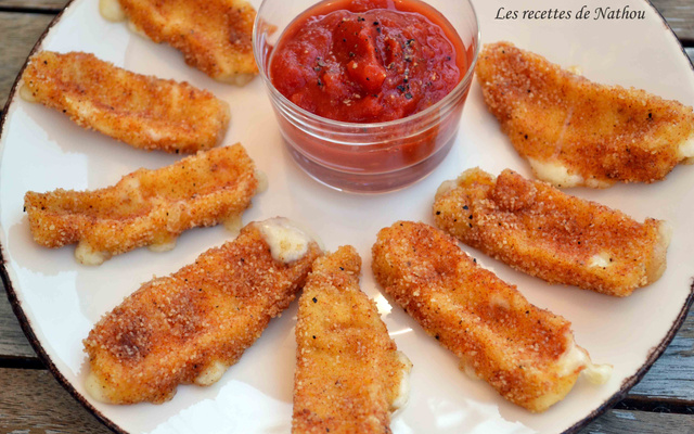 Mozzarella panée au paprika