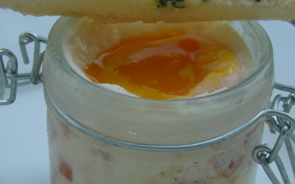 Œuf cocotte et ces mouillettes