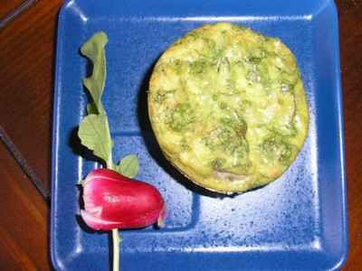 Flan de fanes de radis