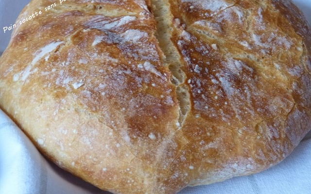 Pain cocotte sans pétrissage