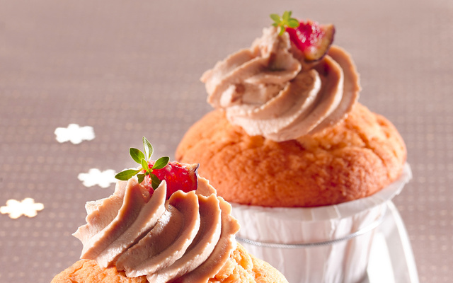 Cupcake foie gras et figue