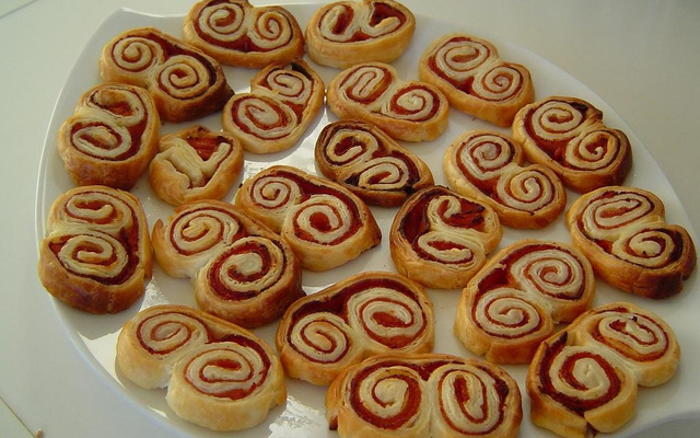 Palmiers au jambon