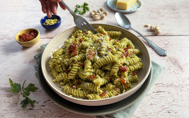 Pâtes au pesto de pistaches