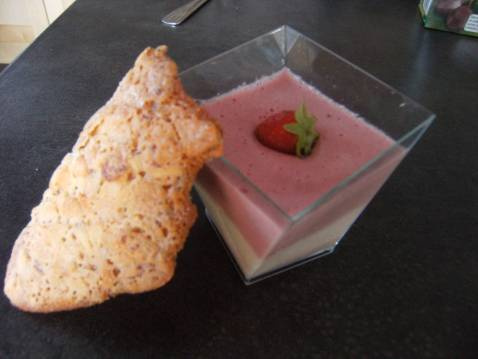 Duo de mousse fraise framboise